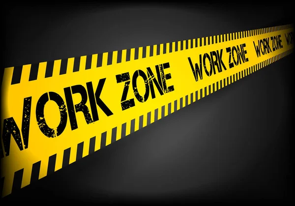 Work Zone Line — Stock Vector