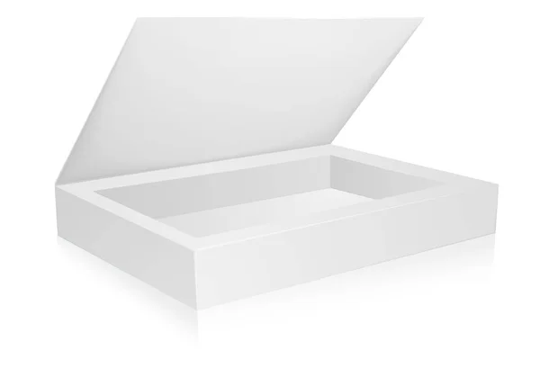 Maqueta de caja abierta — Vector de stock