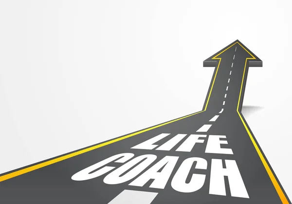 Route Life Coach — Image vectorielle