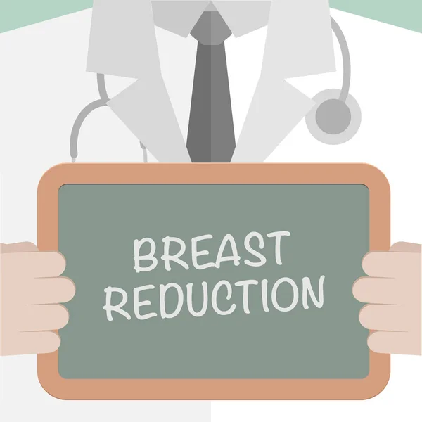 Medical Board Breast Reduction — Stock Vector