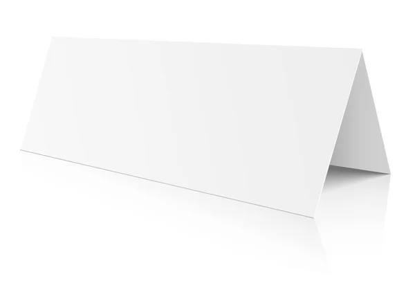 Cartão de papel de mesa em branco —  Vetores de Stock