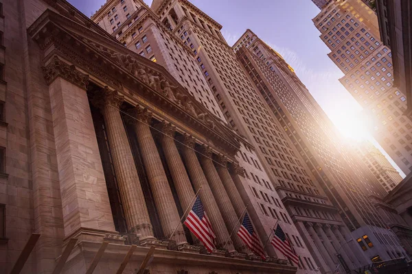 New York pénzügyi negyedében — Stock Fotó