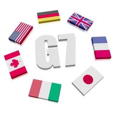Group of Seven Flags clipart
