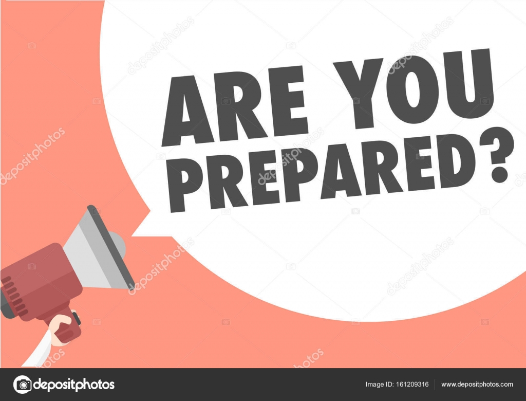 Megaphone Are You Prepared Stock Vector by ©unkreatives 161209316