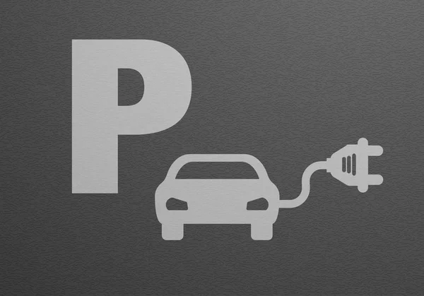 Parking eCar — Image vectorielle
