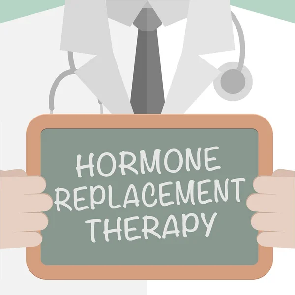 Hormoon vervangende therapie — Stockvector