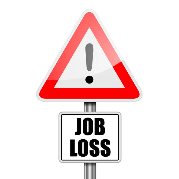 Wegweiser Arbeitsplatzverlust — Stockvektor