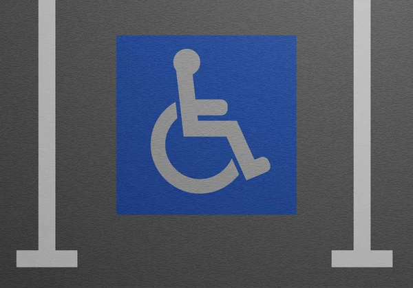 Handicap parkeerplaats — Stockvector