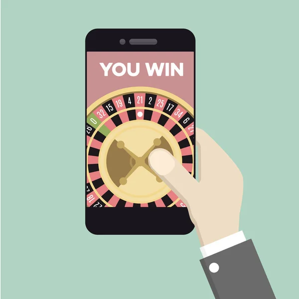 Téléphone Roulette Jeu — Image vectorielle