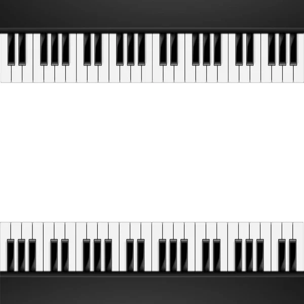 Fondo de marco de piano — Vector de stock