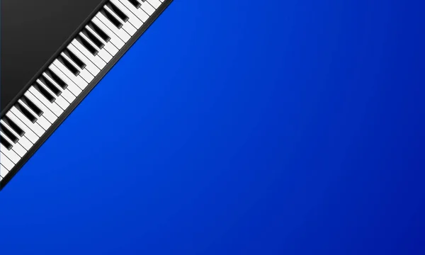 Teclas de piano fondo — Vector de stock