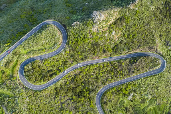 Serpentine Road Aerial — Stok Foto