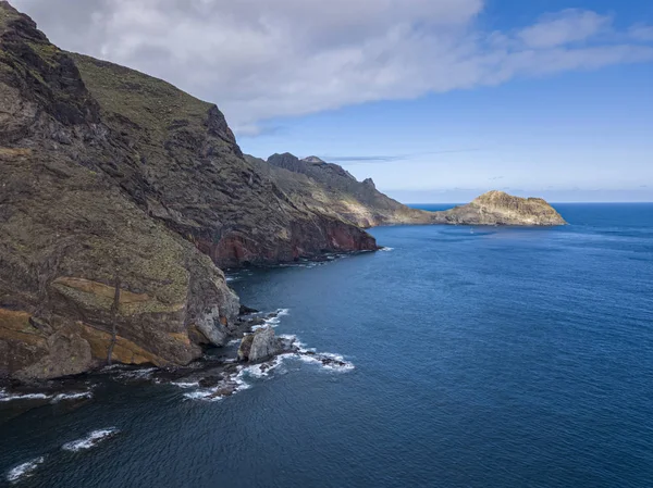 Antenne an der Küste von Teneriffa Stockbild