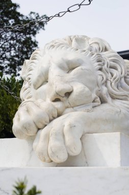 Vorontsov Sarayı'nda aslan heykeli