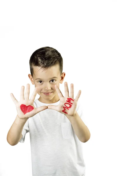 Der Junge streckt die Hände aus — Stockfoto