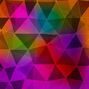 Soyut renkli mozaik geometrik arka plan