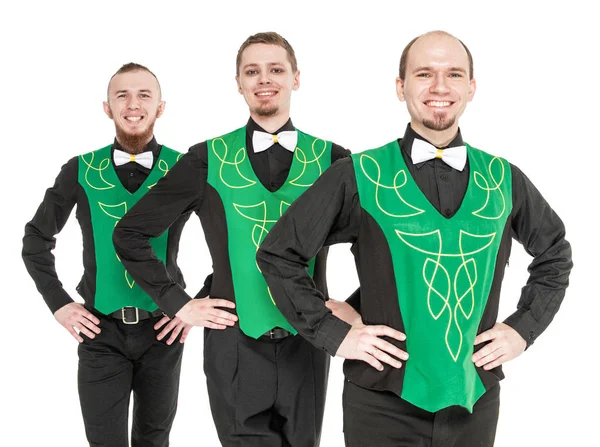 Group of irish dancers isolated — Stock Photo, Image