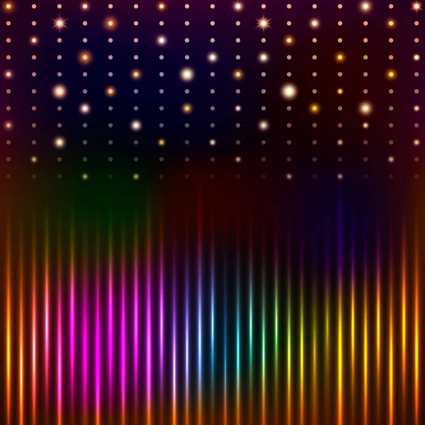 Abstrakter Hintergrund mit leuchtenden magischen Lichtern — Stockvektor