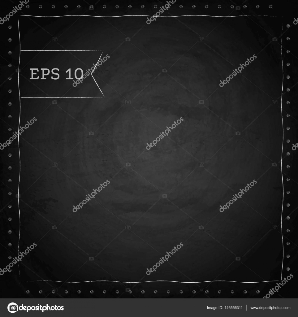 Empty Border On Blackboard Chalkboard Background Stock Vector C Darkbird 146556311