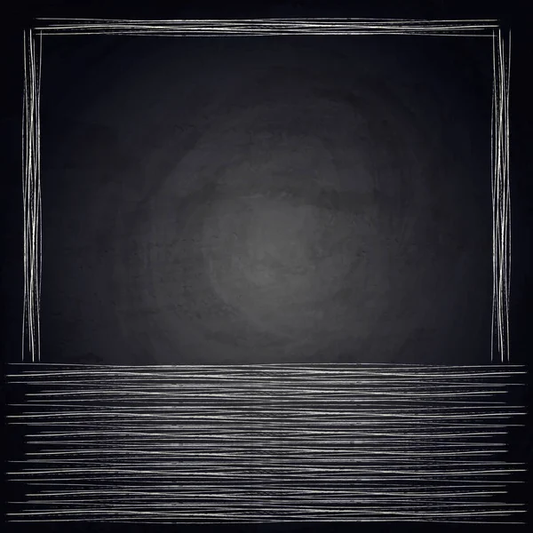 Lege grens op blackboard schoolbord achtergrond — Stockvector