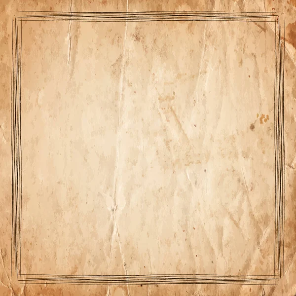 Ретро-винтажная граница на старом бумажном фоне — стоковый вектор