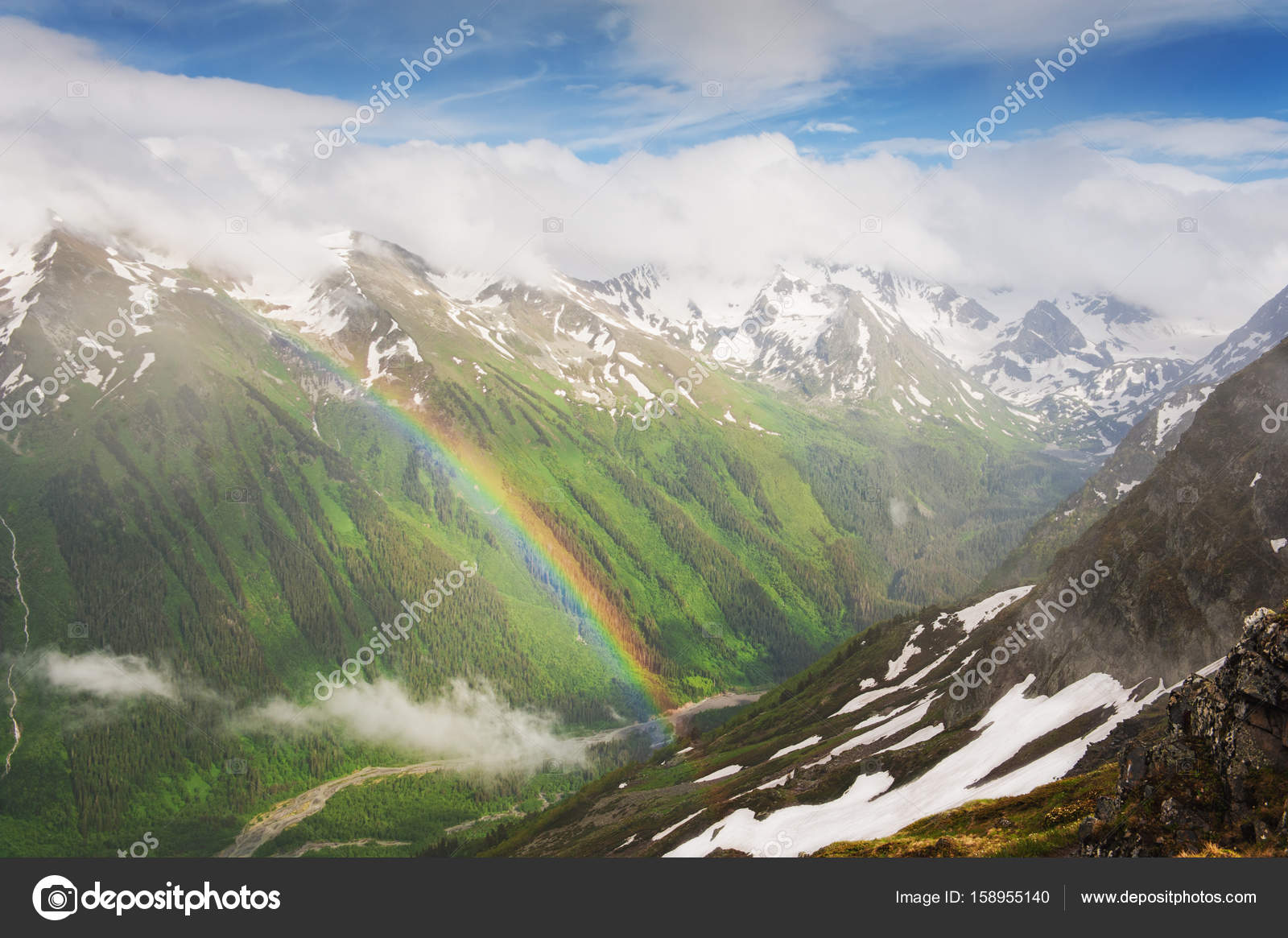 虹の美しい山の風景 無料のストック写真 C Darkbird