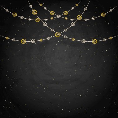 Kara tahta arka plan ile kiraz kuşu dekor çizim