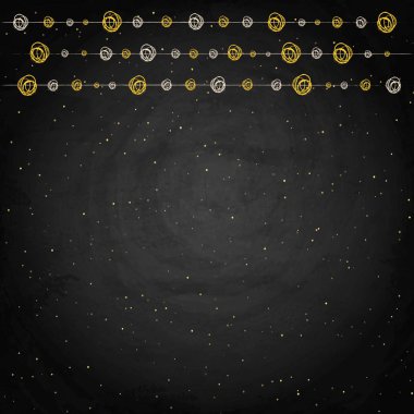 Kara tahta arka plan ile kiraz kuşu dekor çizim