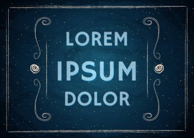 Boş yazı tahtası kara tahta arka plan sınırında