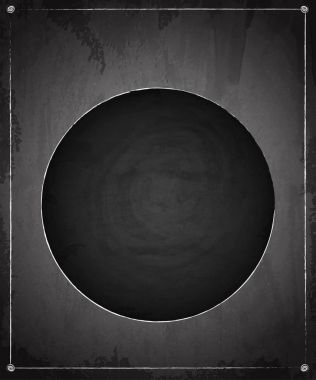 Kara tahta blackboard daire afiş sıfırdan grunge doku ba