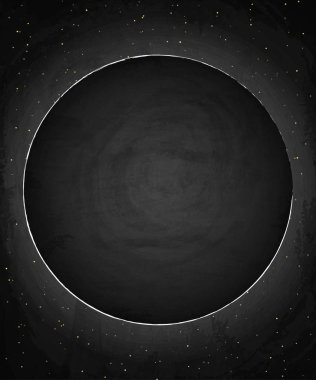Kara tahta blackboard daire afiş sıfırdan grunge doku ba