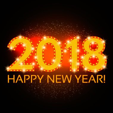 Mutlu yeni 2018 yıl sezon arka plan