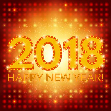 Mutlu yeni 2018 yıl sezon arka plan