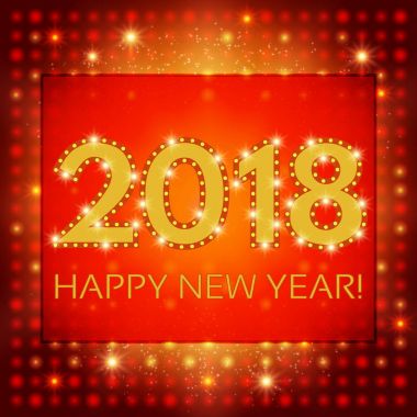 Mutlu yeni 2018 yıl sezon arka plan