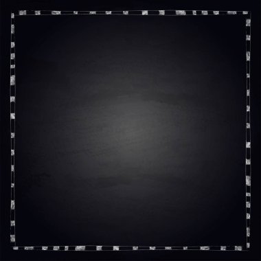 Boş el sınır blackboard kara tahta arka plan üzerinde çekilmiş.