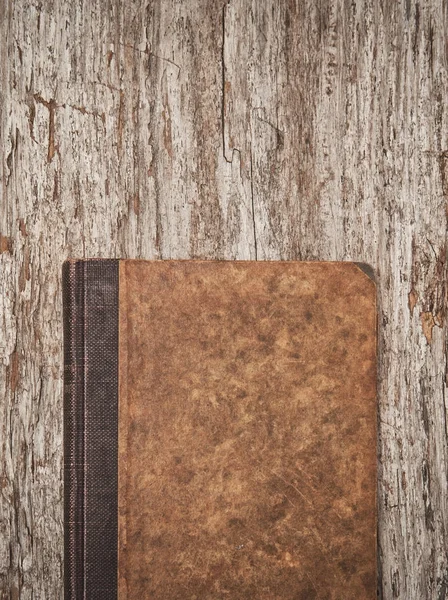 Vintage old book on the old wooden background — Stock Photo, Image