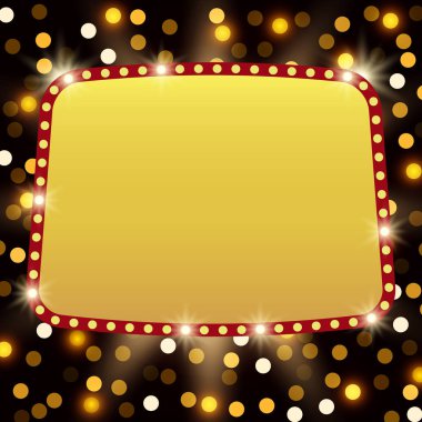 Retro afiş poster şablonu. Sunu için con tasarım