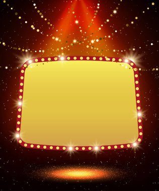 Retro casino afiş poster şablonu. Presentati için tasarım