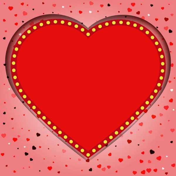 День валентинки фон з серцями — стоковий вектор