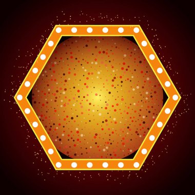 Retro afiş poster şablonu. Sunu için con tasarım