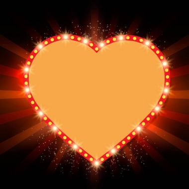 Sevgiliye arka plan kalp parlayan ile