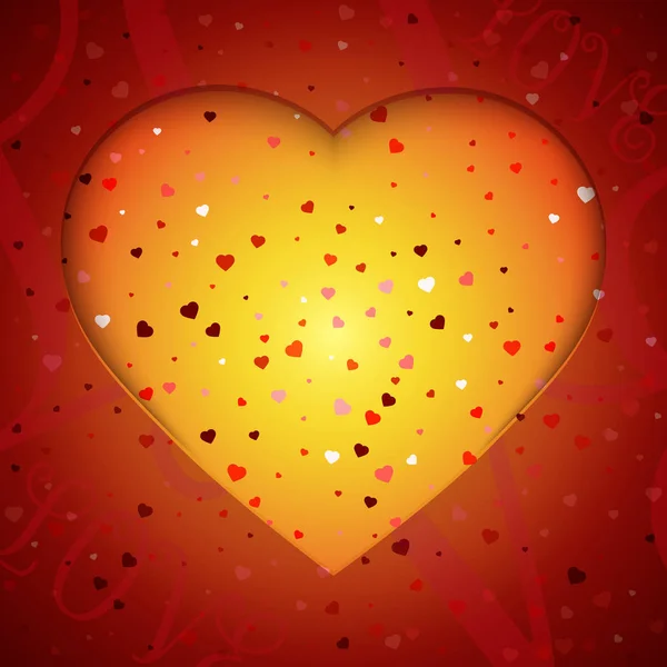 Valentines Day pozadí se srdcem — Stockový vektor