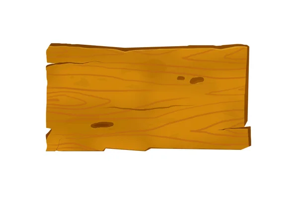 Bannière en bois avec planche à dessin isolée — Photo