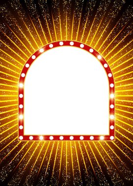 Retro casino afiş poster şablonu. Presentati için tasarım