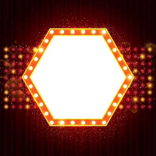  Retro Parlatıcı afiş poster şablonu. Presentati için tasarım