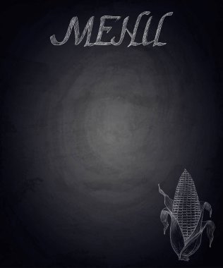 El ile Restoran Menü Mısır Siyah Kara tahta geri çekilmiş.