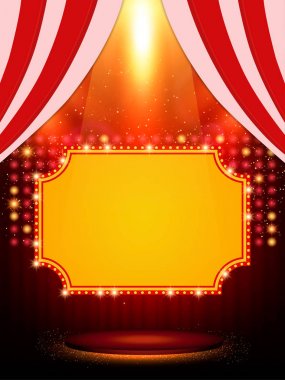  Retro casino afiş poster şablonu. Presentati için tasarım