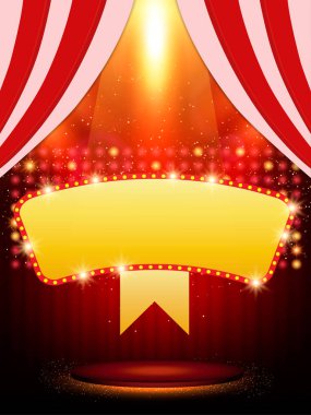  Retro casino afiş poster şablonu. Presentati için tasarım