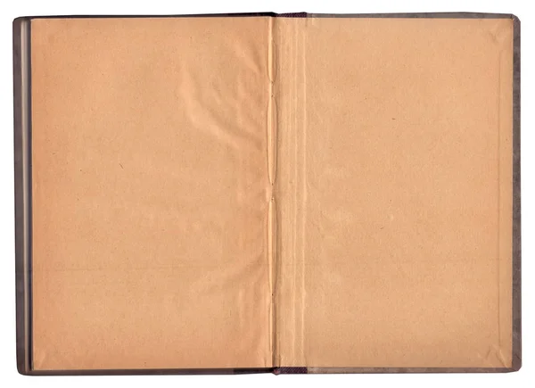 Vintage eski kitap kapağı üzerinde beyaz izole — Stok fotoğraf