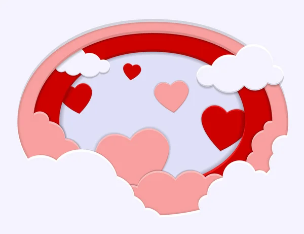 Šťastný Valentýn na pozadí. Design pro banner, plakát nebo — Stockový vektor